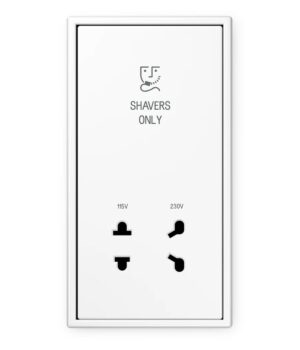 100-LS990PW-WG-24-00A Jung LS 990 White Shaver Socket