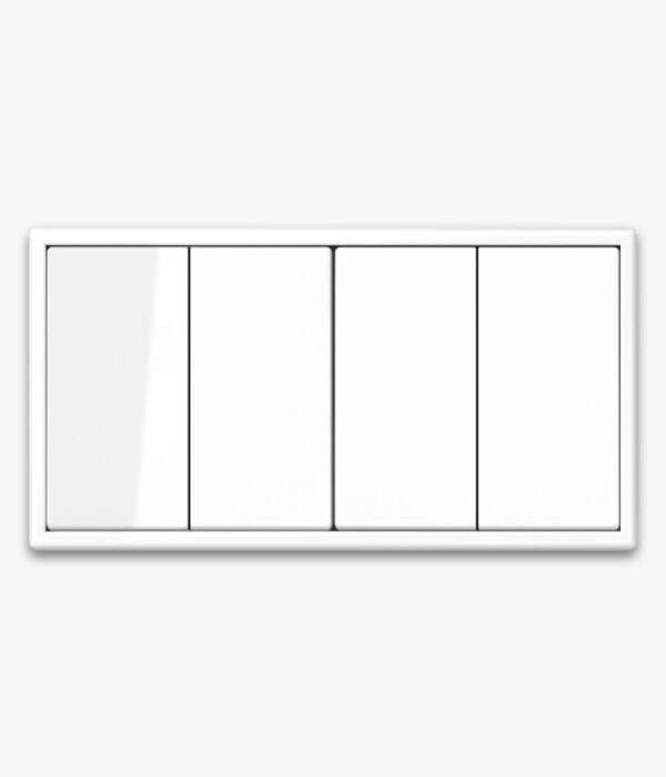 Jung LS 990 White 4-gang light switch
