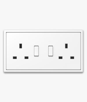 Jung LS 990 Matt White socket