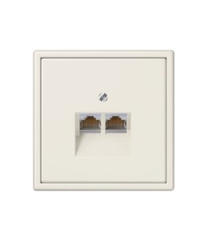 100-LS990NE-CG-2G-CAT6-20-00 Jung LS 990 Cream Network Outlet