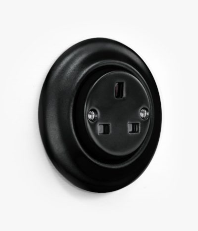 100-KPROONIG-BM-05-45A Katy Paty Black matt round socket