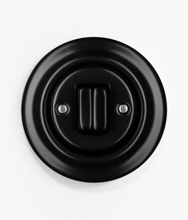 Katy Paty Roo Matt Black light switch