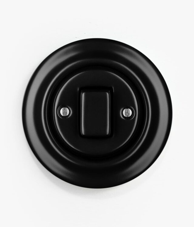 Katy Paty Roo Matt Black light switch