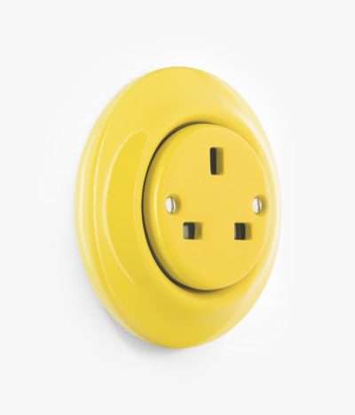 100-KPROONIT-BS-YE-05-45A Katy Paty Roo Colours yellow plug socket