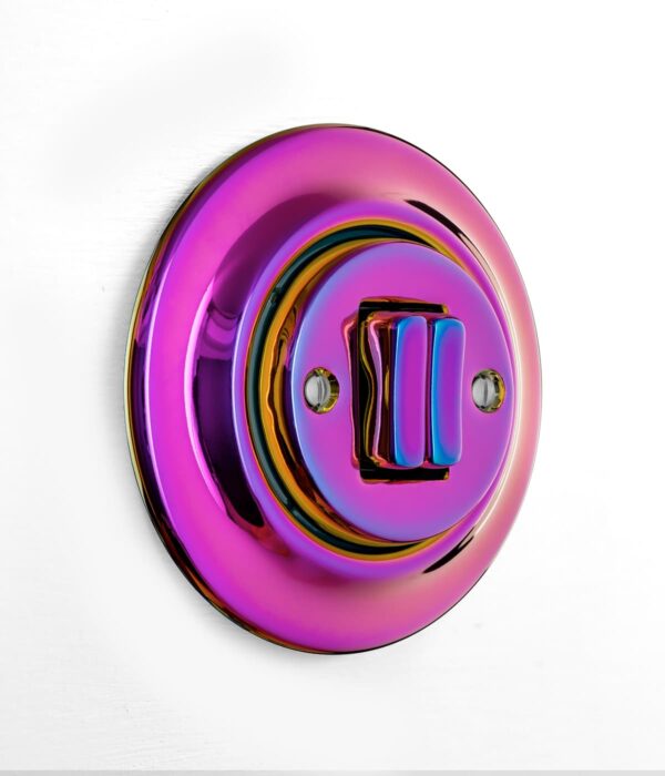 Katy Paty ROO VIOLEDO light switch in iridescent pink