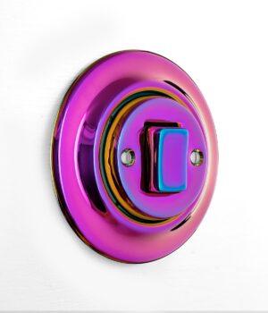 Katy Paty ROO VIOLEDO light switch in iridescent pink