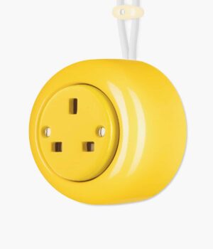 Katy Paty Colona Surface Mounted yellow plug socket
