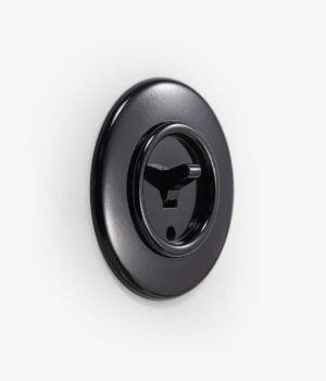 THPG Bakelite toggle light switch, round